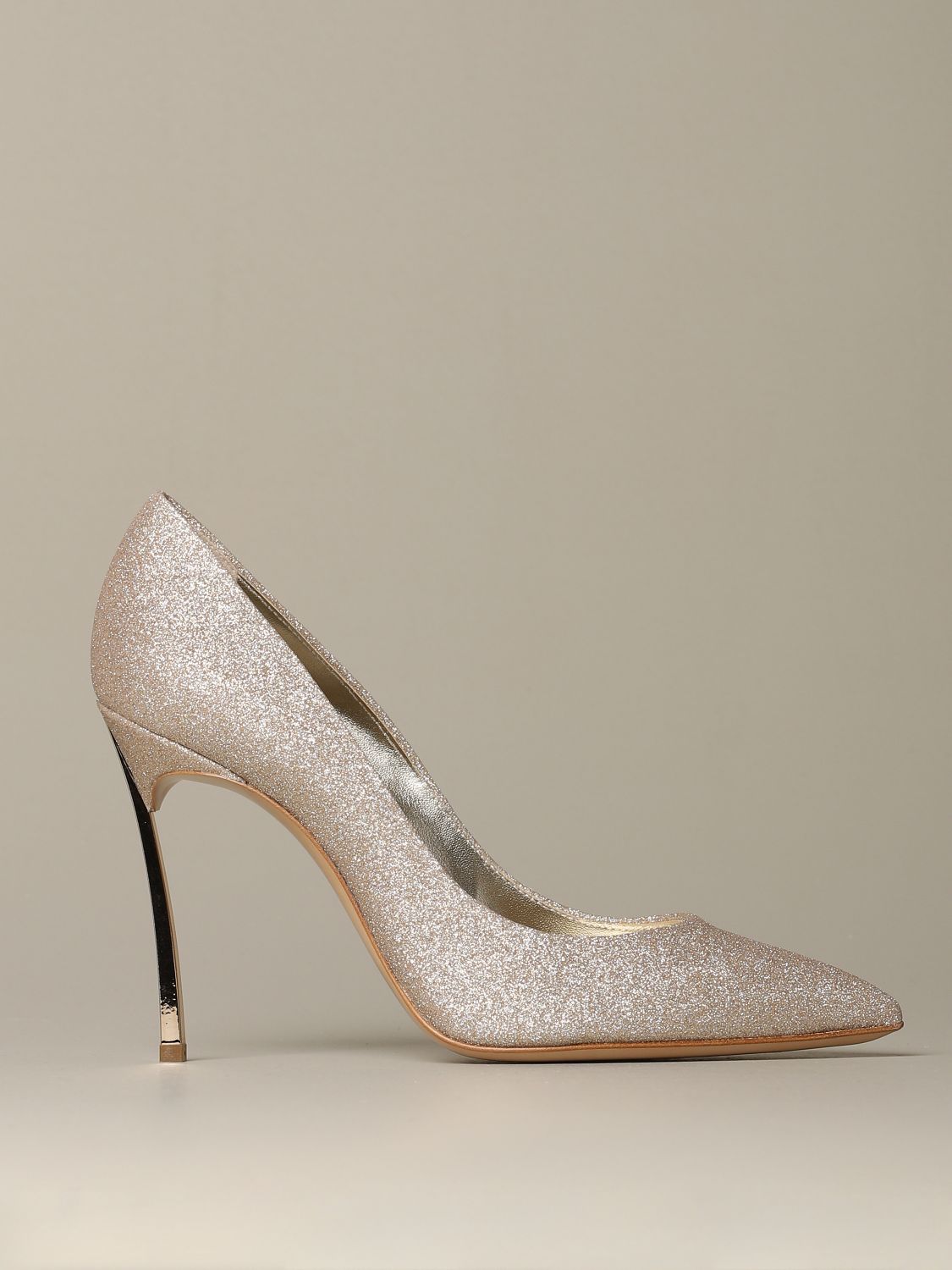 casadei glitter pump