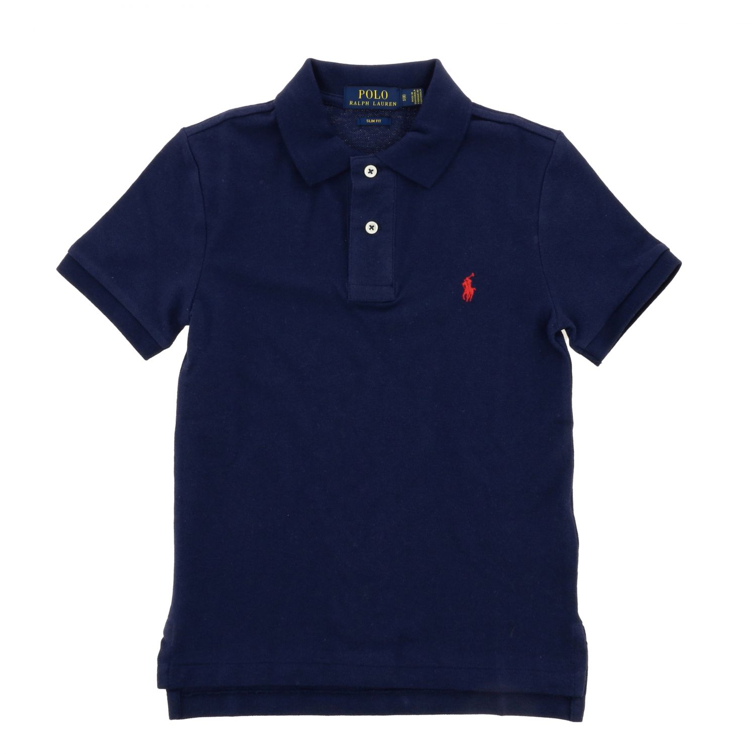 Polo Ralph Lauren Boy Outlet: polo shirt with short sleeves - Blue ...