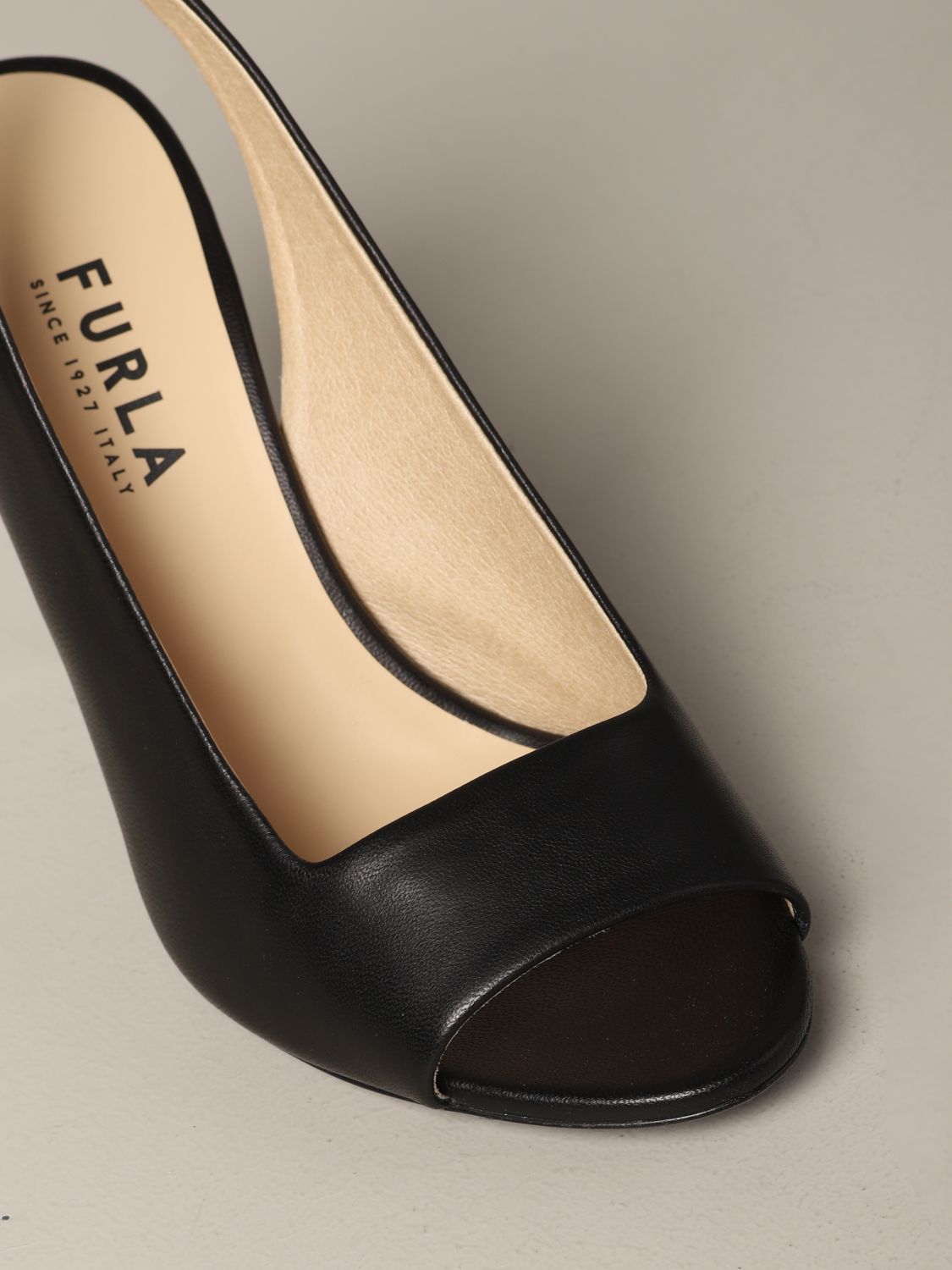 高跟鞋 Furla: Furla Yc74 纳帕革高跟鞋 黑色 4