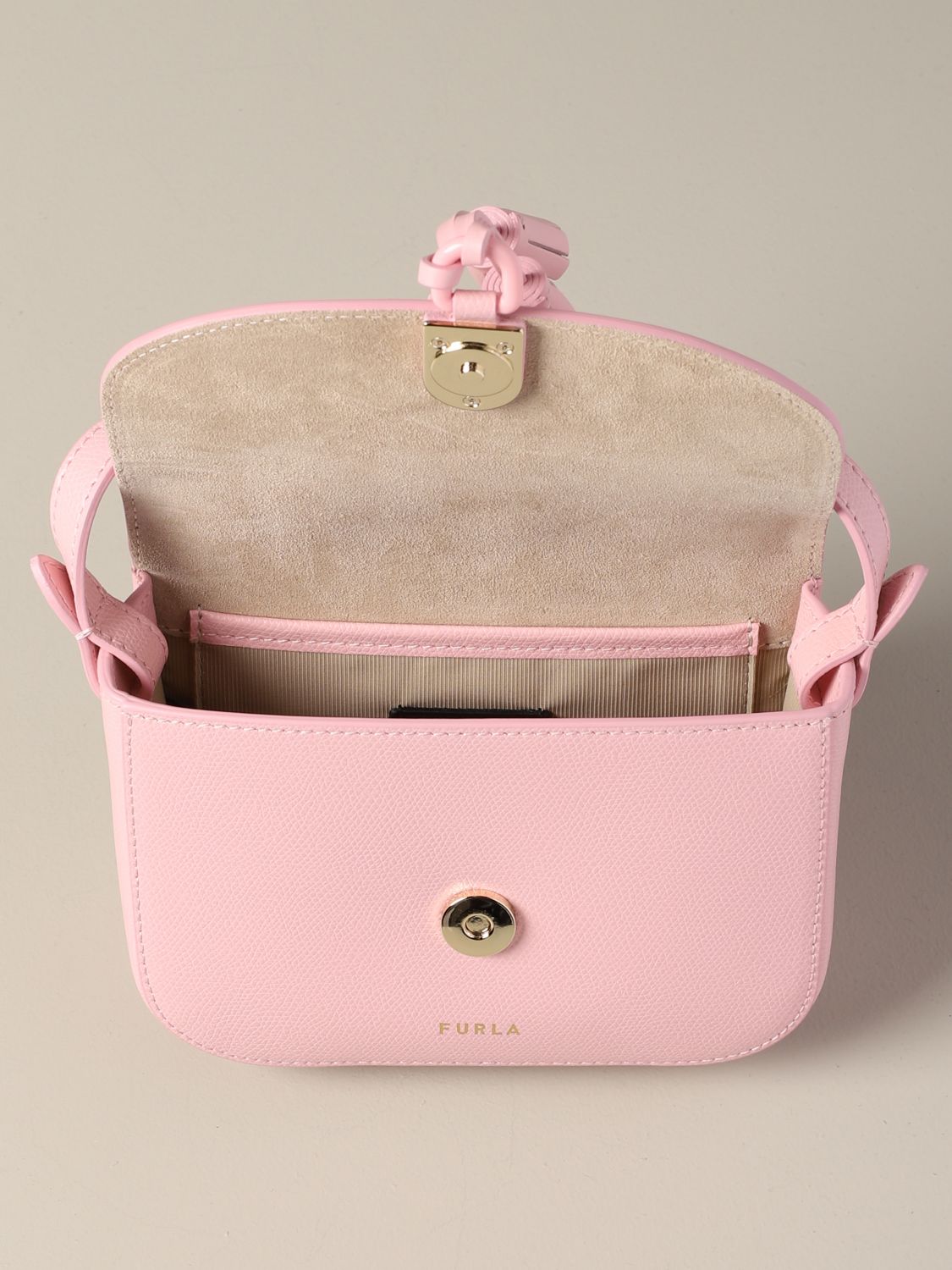 Furla Outlet 1927 shoulder bag in textured leather Mini Bag Furla