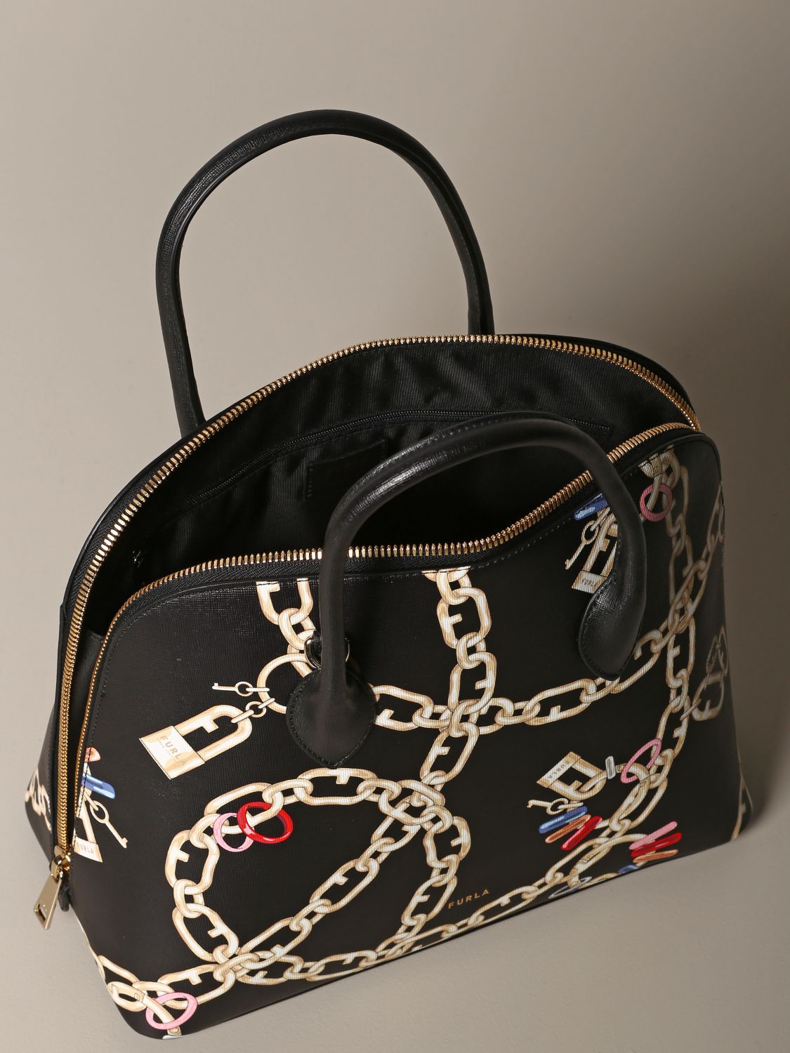 chain print bag