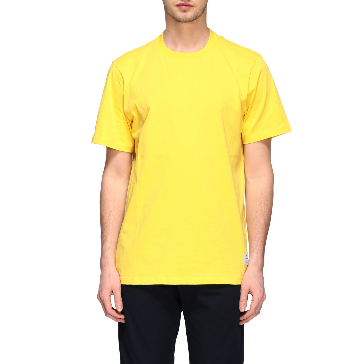 T-shirt Department 5: Department 5 crew-neck t-shirt yellow 1