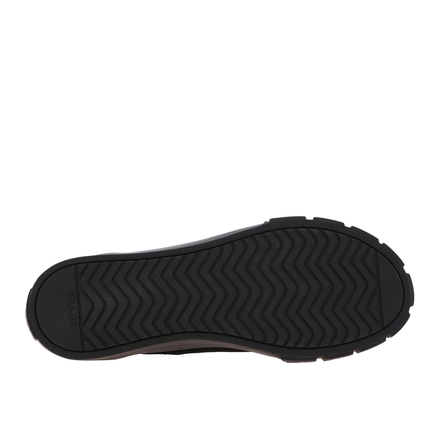 Baskets Prada: Sneakers Prada en toile et caoutchouc avec logo noir 6