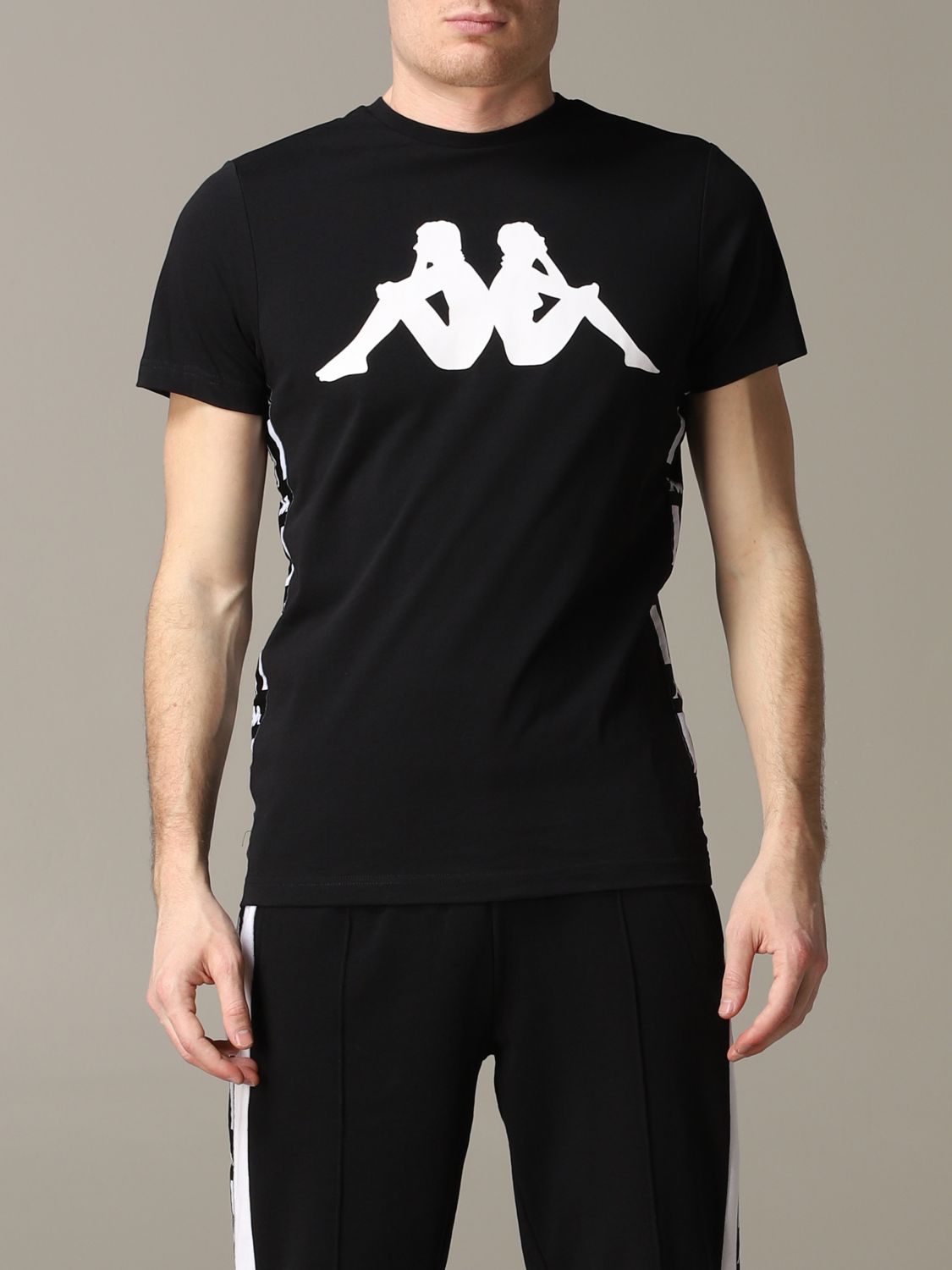 Kappa Outlet: t-shirt for man - Black | Kappa t-shirt online on GIGLIO.COM