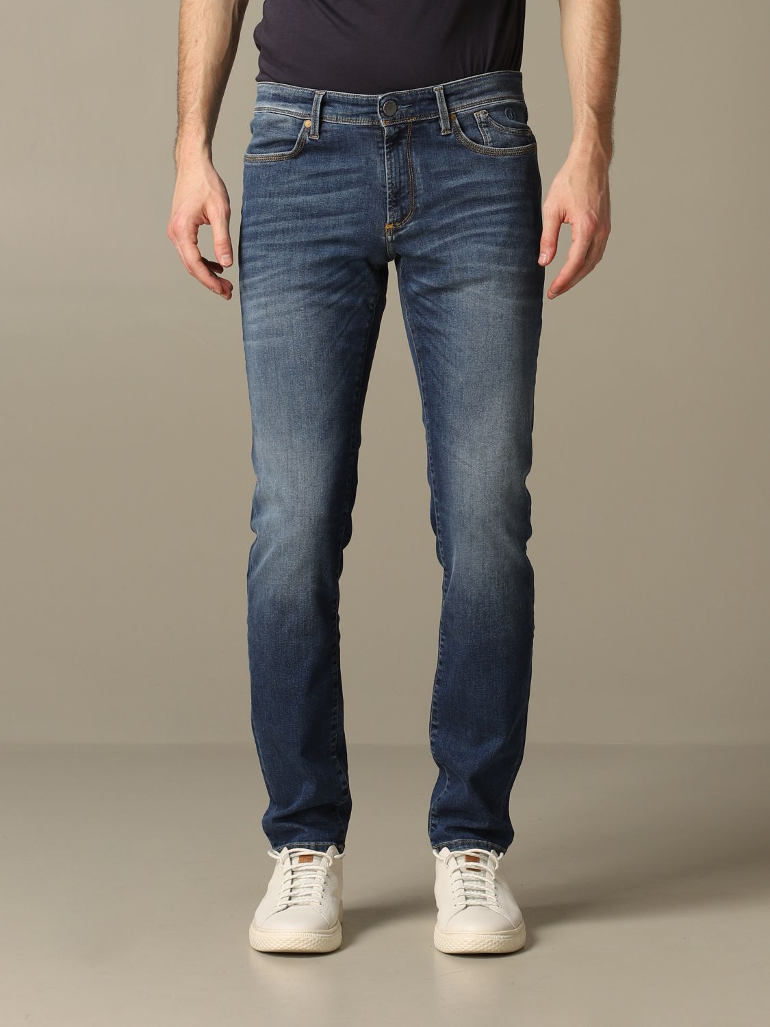 Jeckerson Outlet: Jeans slim stretch con fondo 17 | Jeans Jeckerson Uomo  Denim | Jeans Jeckerson P20P00UPA079 D040085 GIGLIO.COM