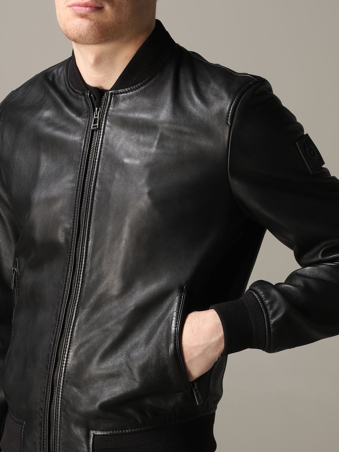 Belstaff Outlet: jacket man - Black | Belstaff jacket 71020814 L81N0729 online on GIGLIO.COM