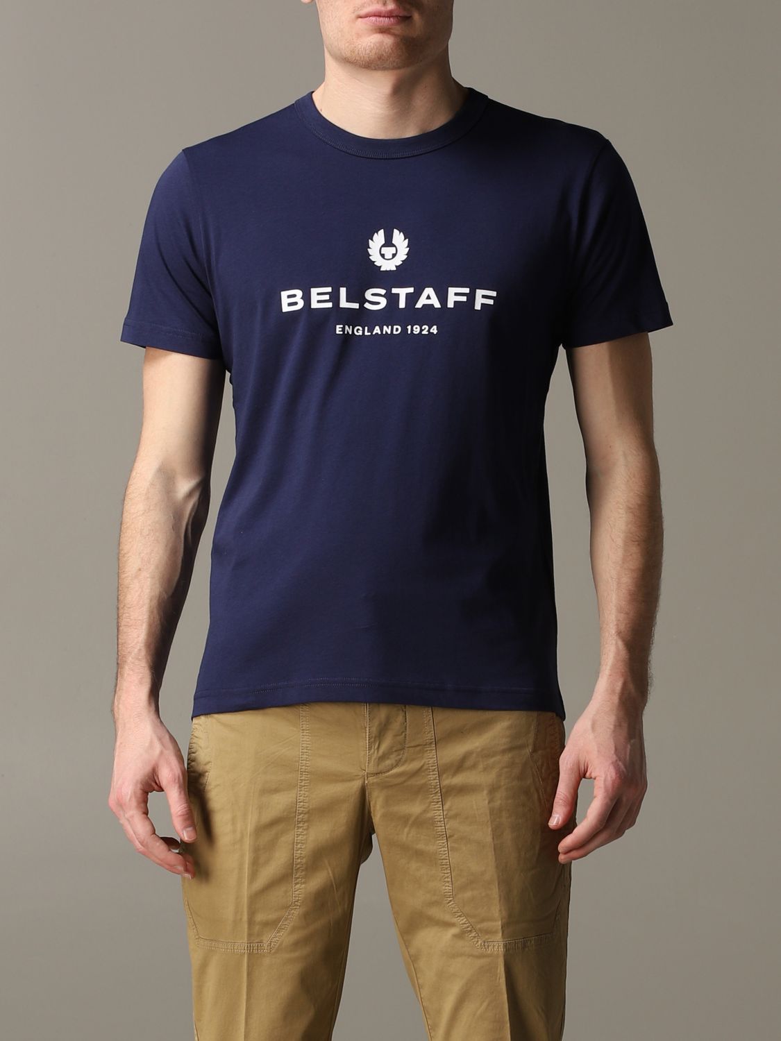 een vergoeding Keer terug Ga op pad Belstaff Outlet: t-shirt for man - Navy | Belstaff t-shirt 71140277  J61N0103 online on GIGLIO.COM