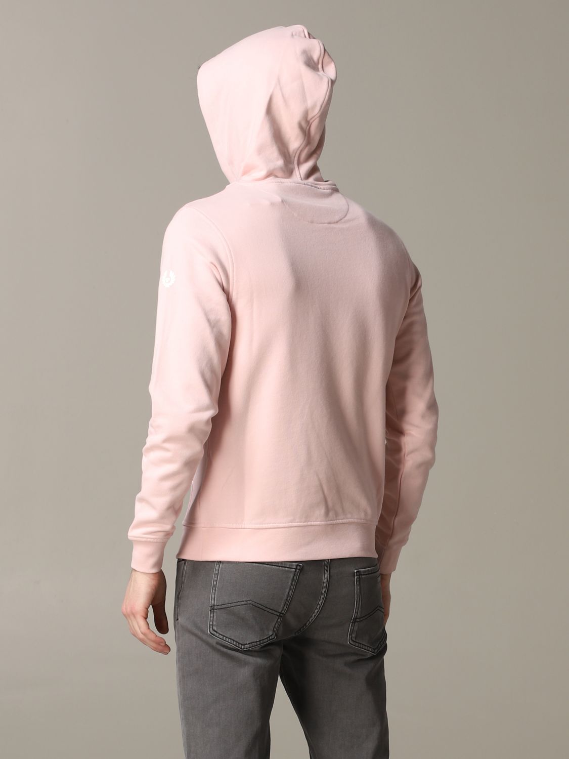 Belstaff Outlet: sweatshirt for man - Pink | Belstaff sweatshirt 71130543  J61N0133 online at GIGLIO.COM