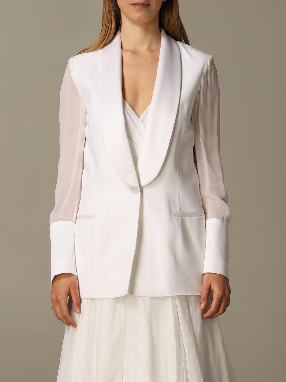 blazer femme blanc