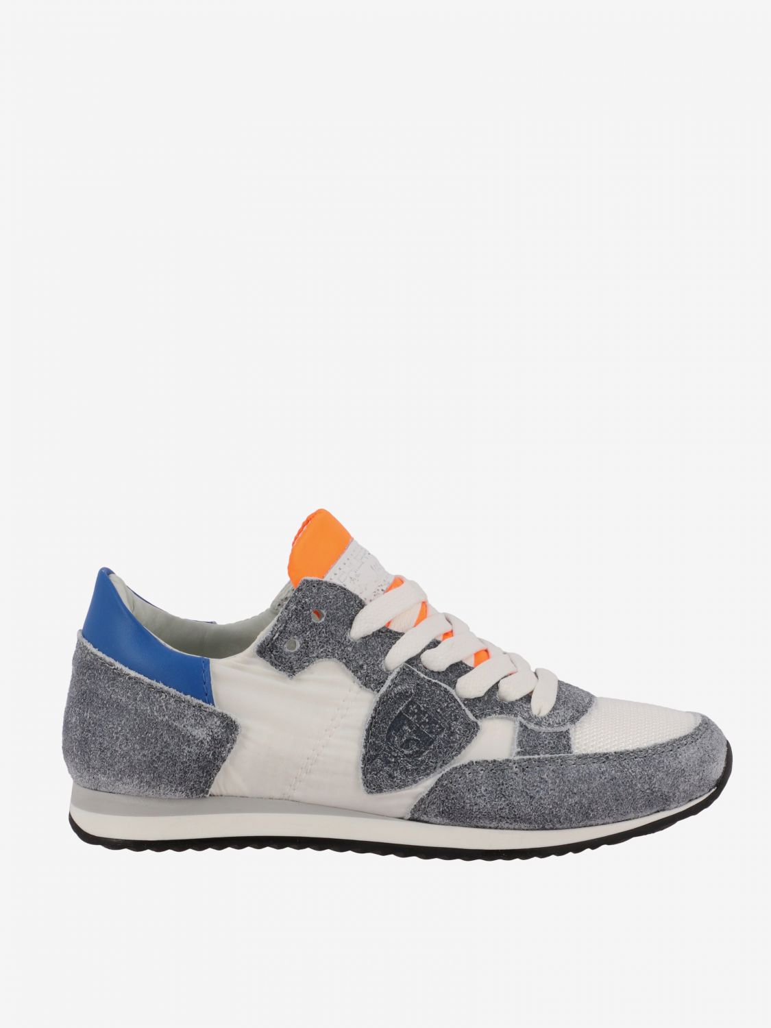 Philippe Model Outlet: Tropez sneakers in nylon and suede - White ...