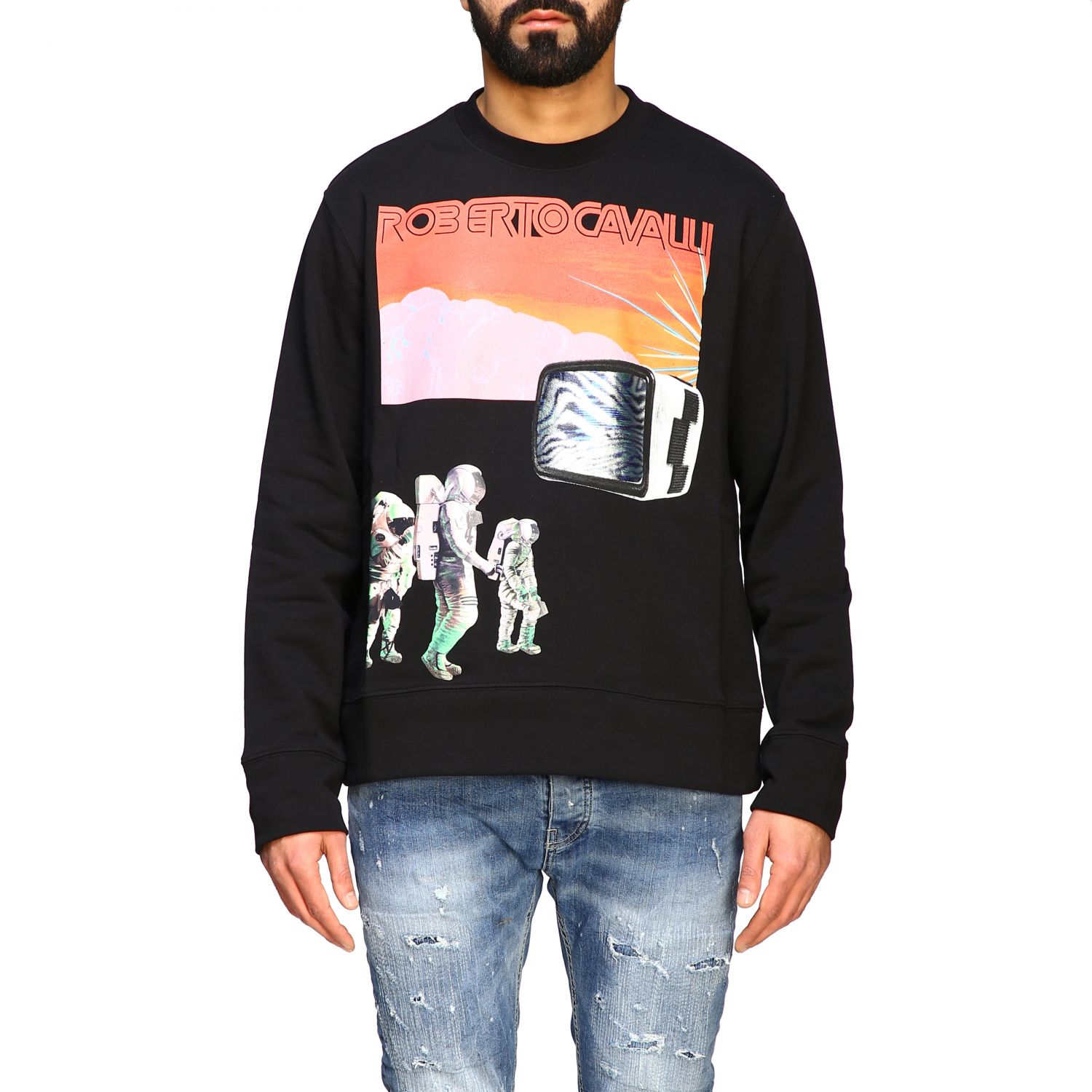 roberto cavalli mens sweatshirt