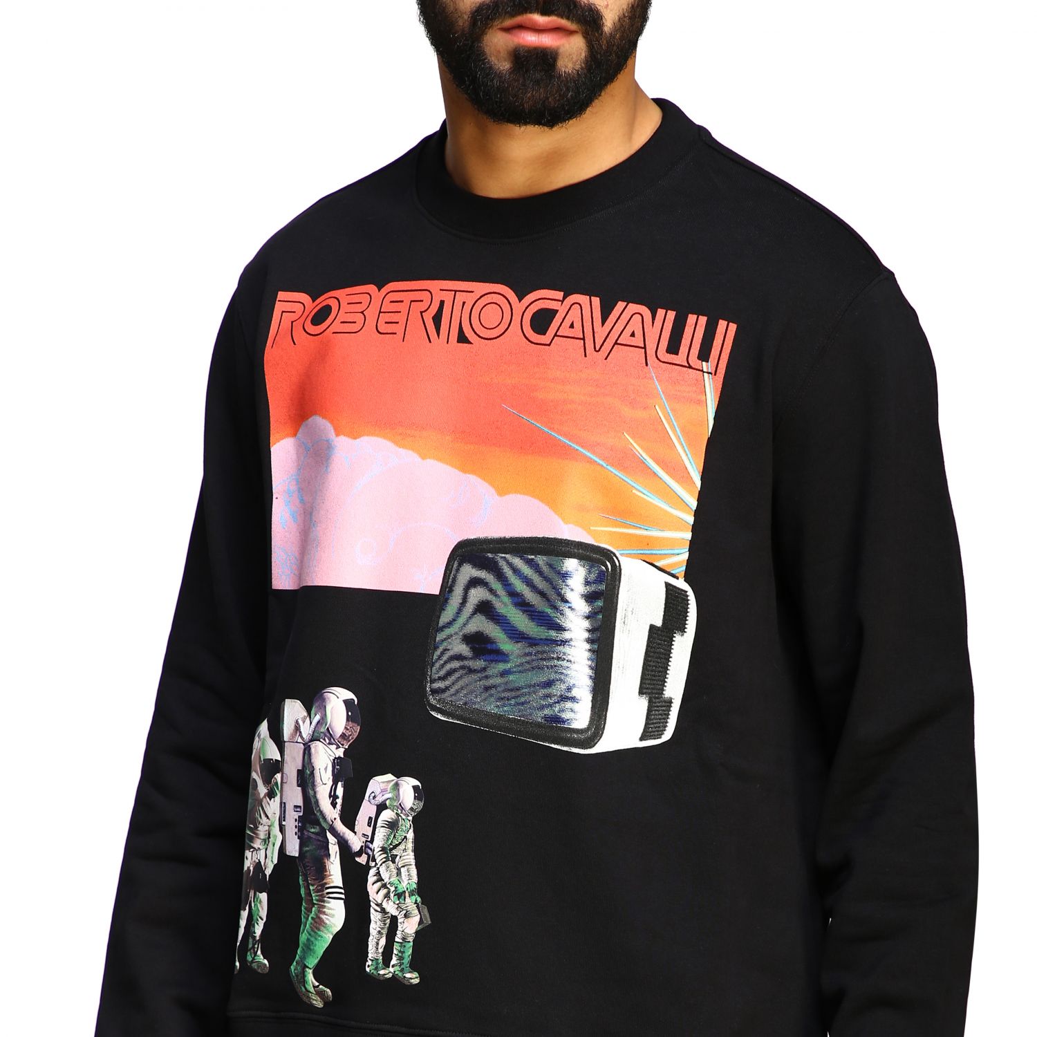 roberto cavalli mens sweatshirt