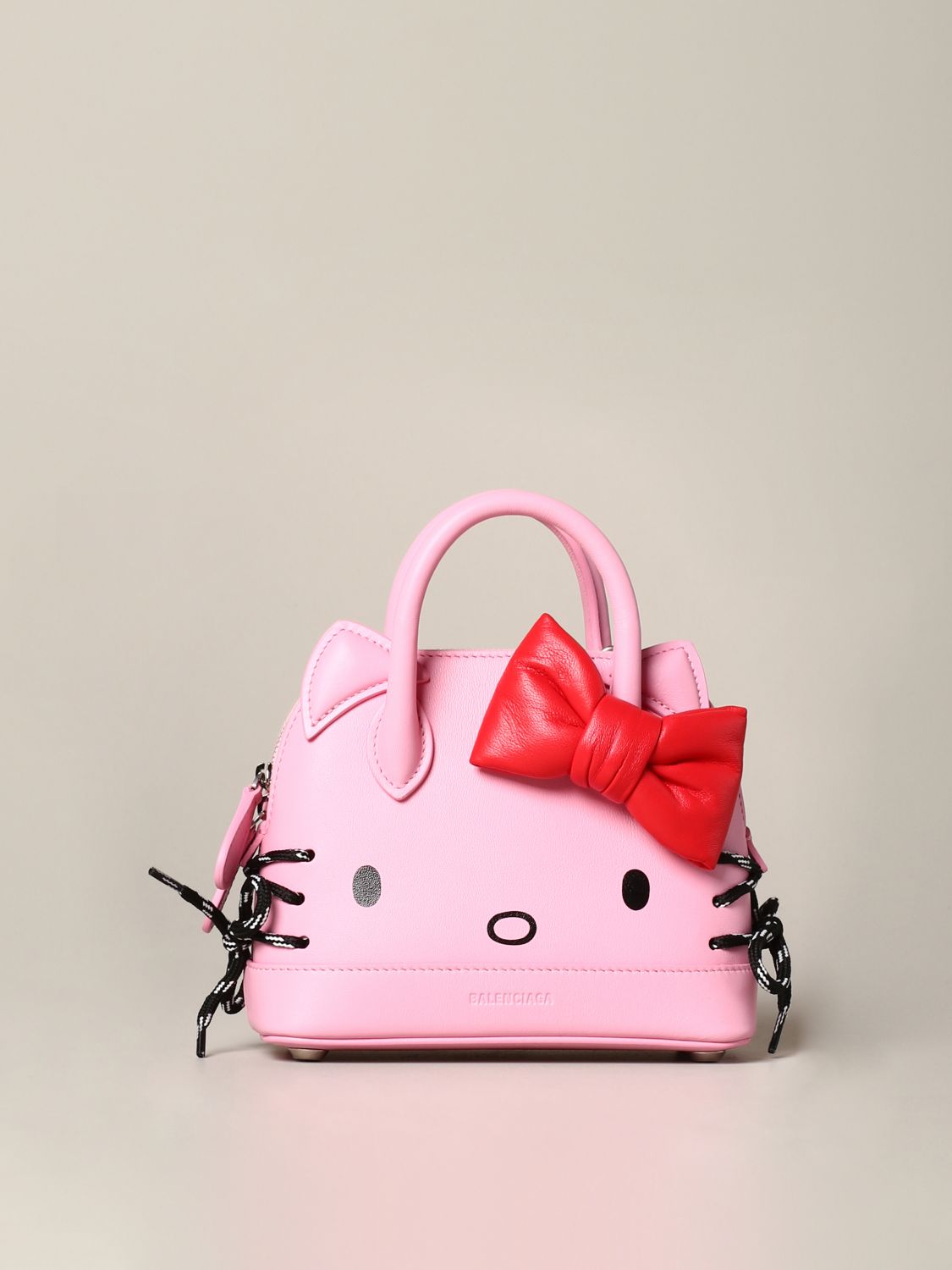BALENCIAGA: Hello kitty Ville leather bag - Pink | Mini Bag Balenciaga ...