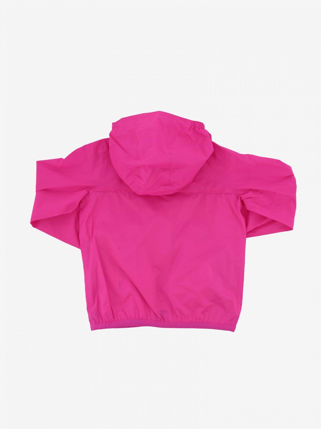 KWay Outlet Giubbotto Le vrai 3.0 claudette con cappuccio Fuxia