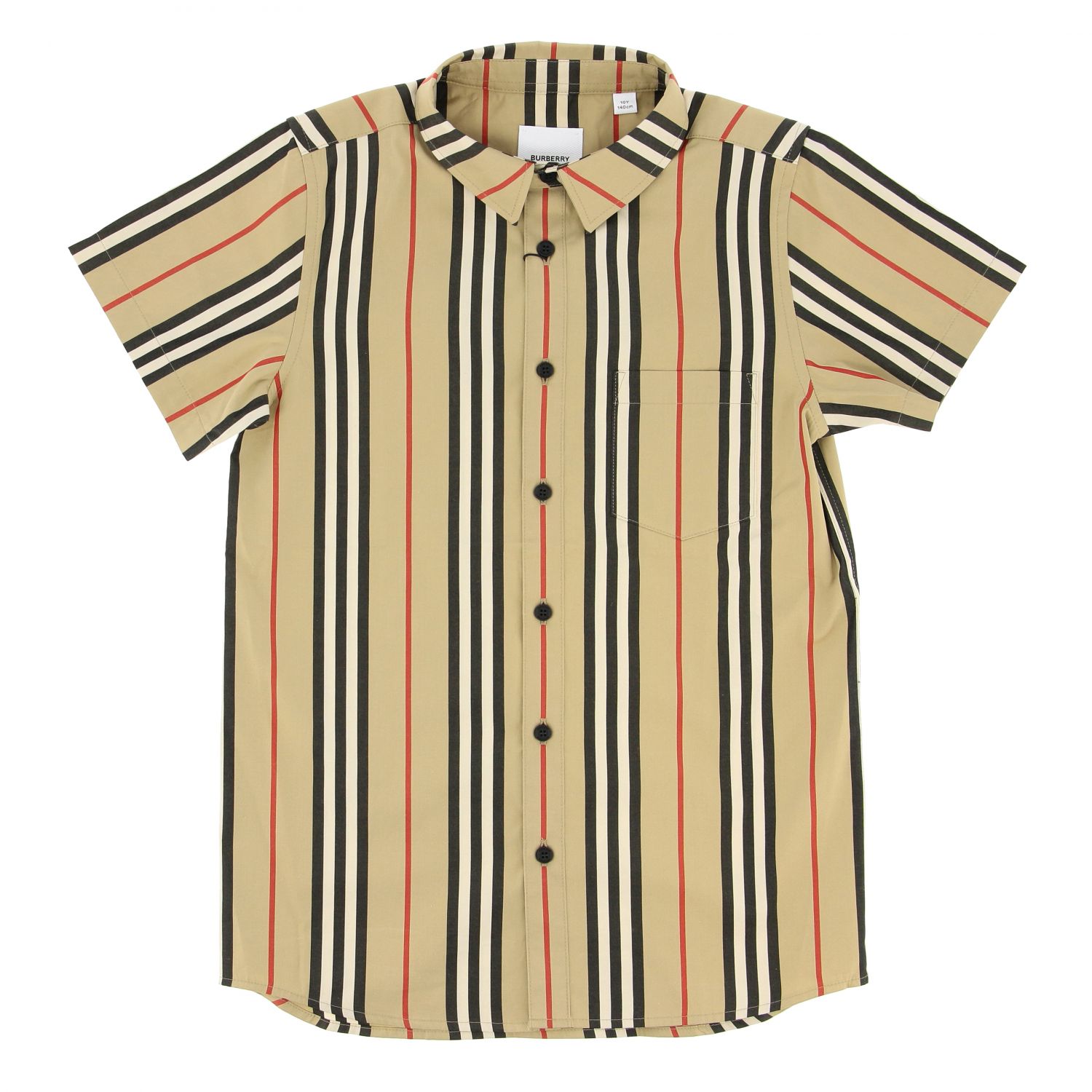 Burberry vintage check striped shirt 