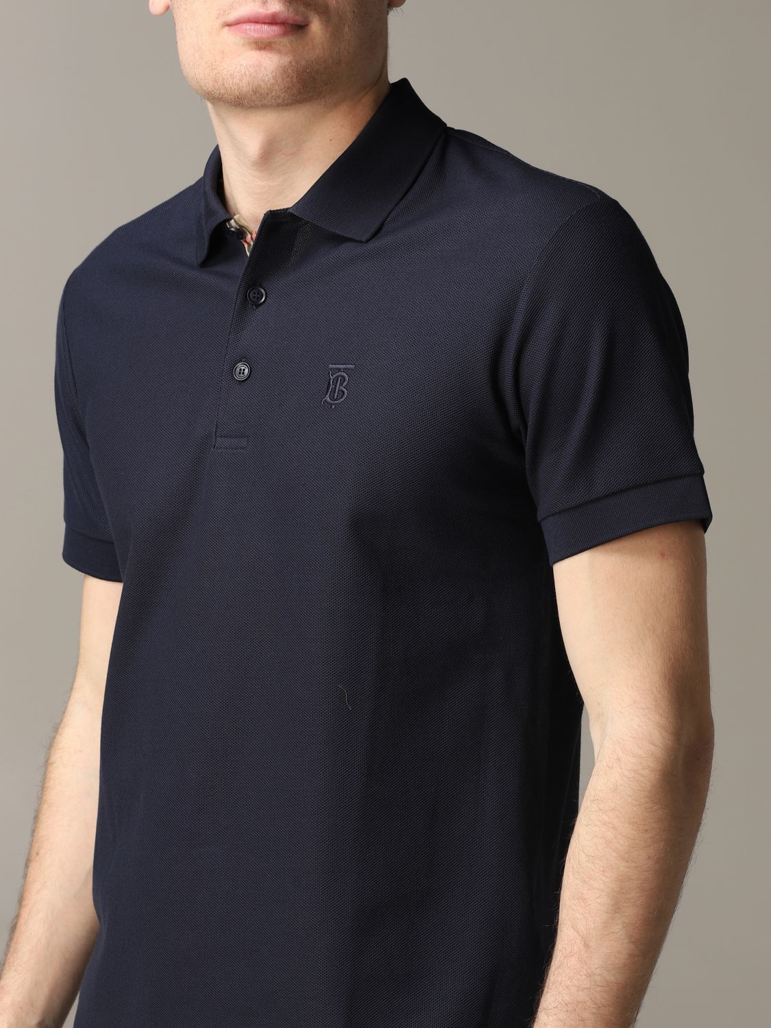 Burberry Outlet: Polo shirt men | Polo Shirt Burberry Men Navy 