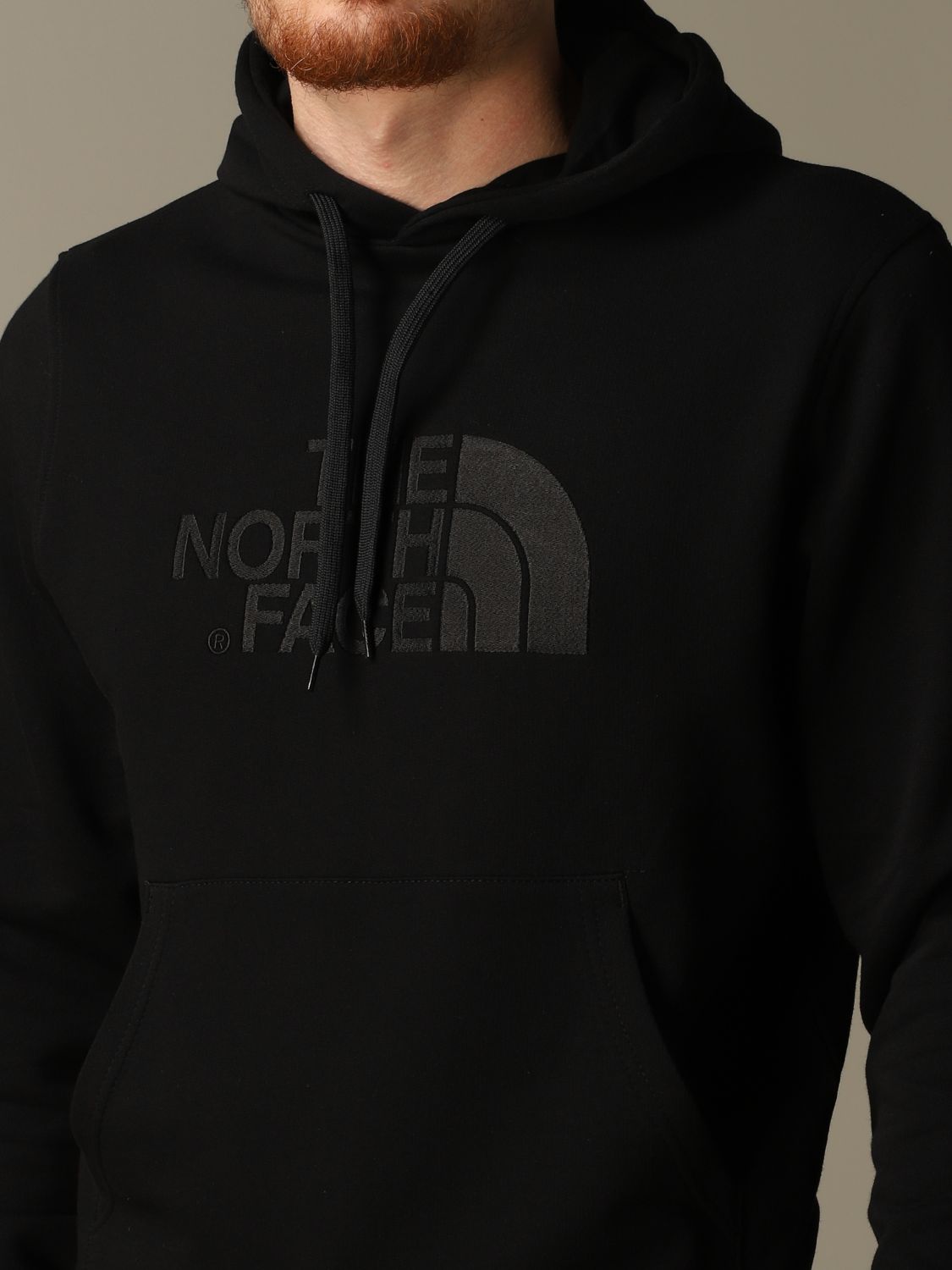 mens north face black hoodie