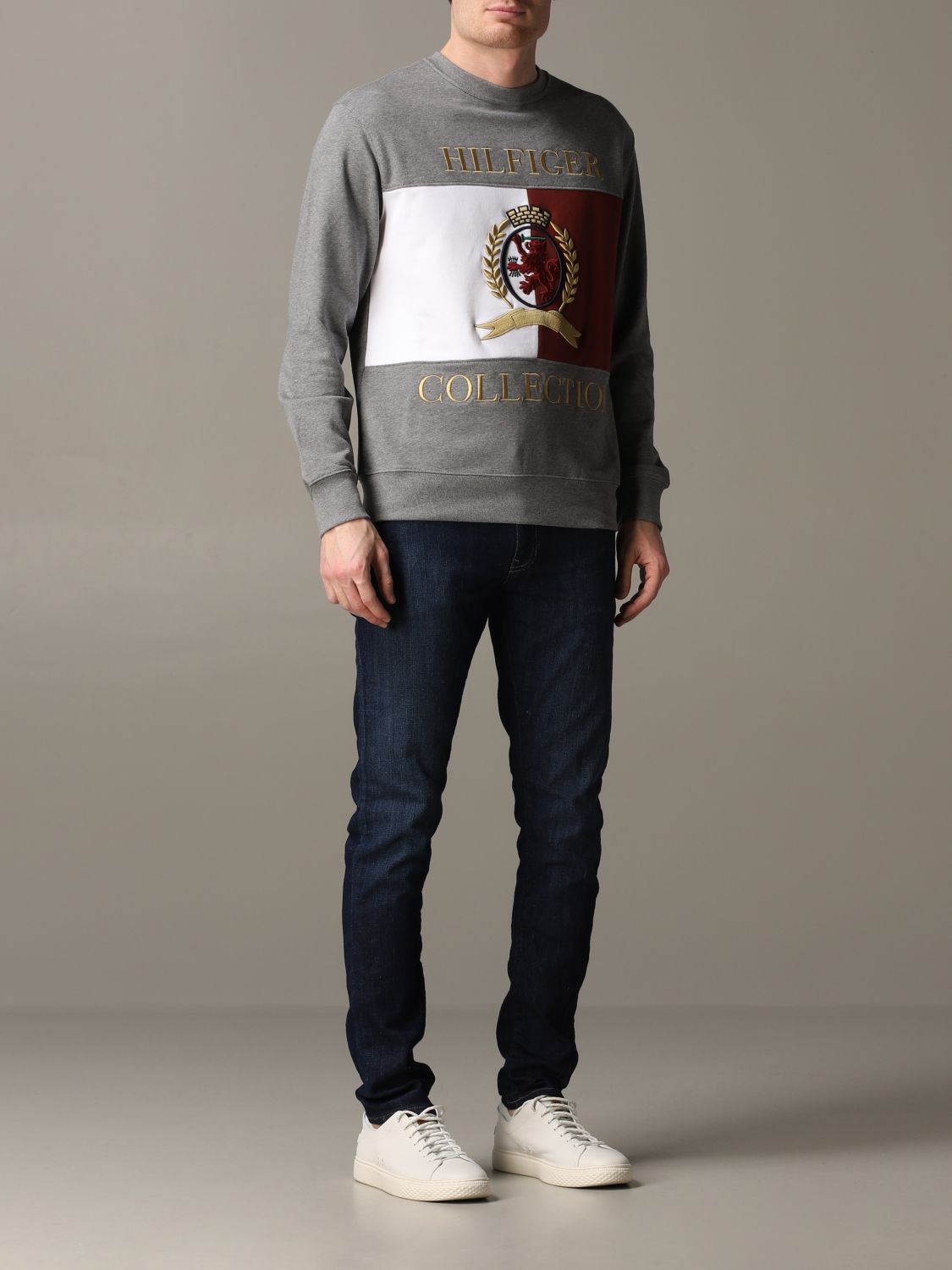 Sweatshirt men Tommy Hilfiger | Sweatshirt Hilfiger Collection Men Grey ...