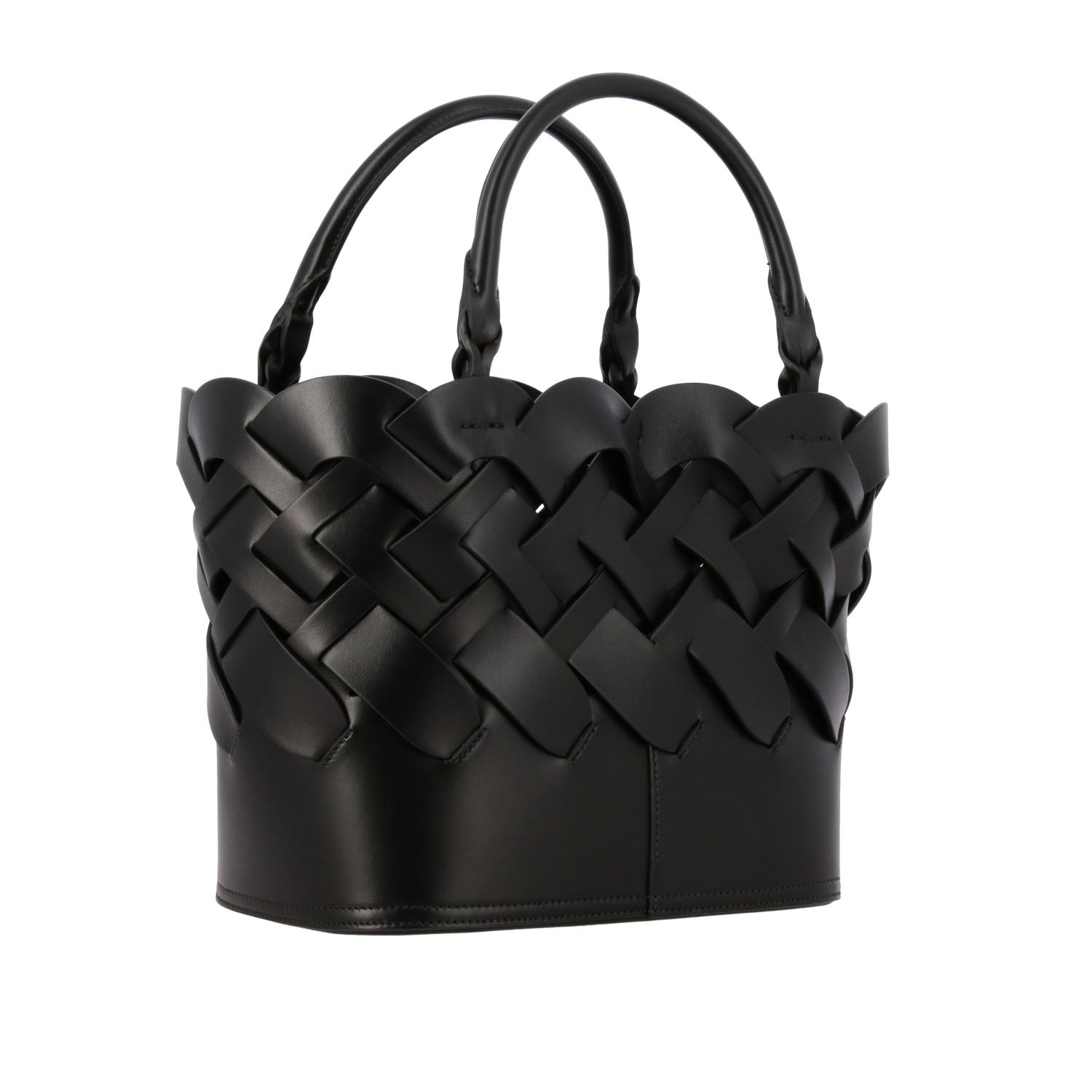 prada woven leather bag