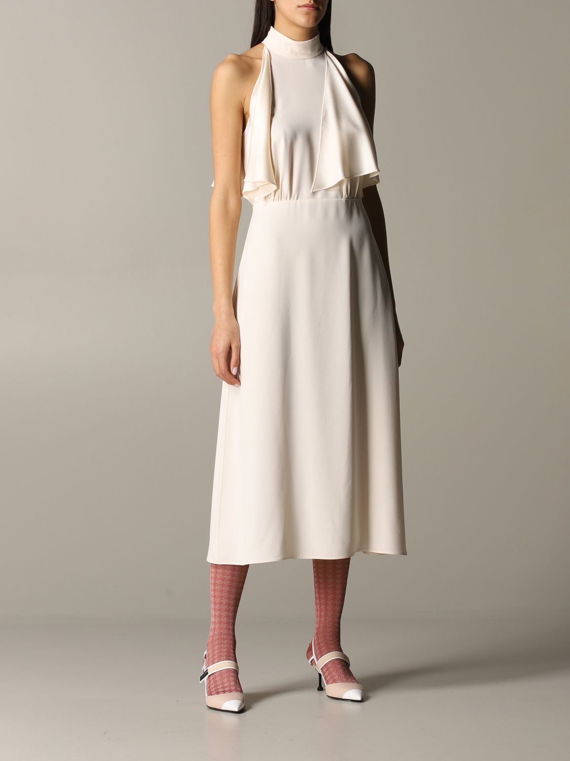 PRADA: silk dress with ruffles | Dress 