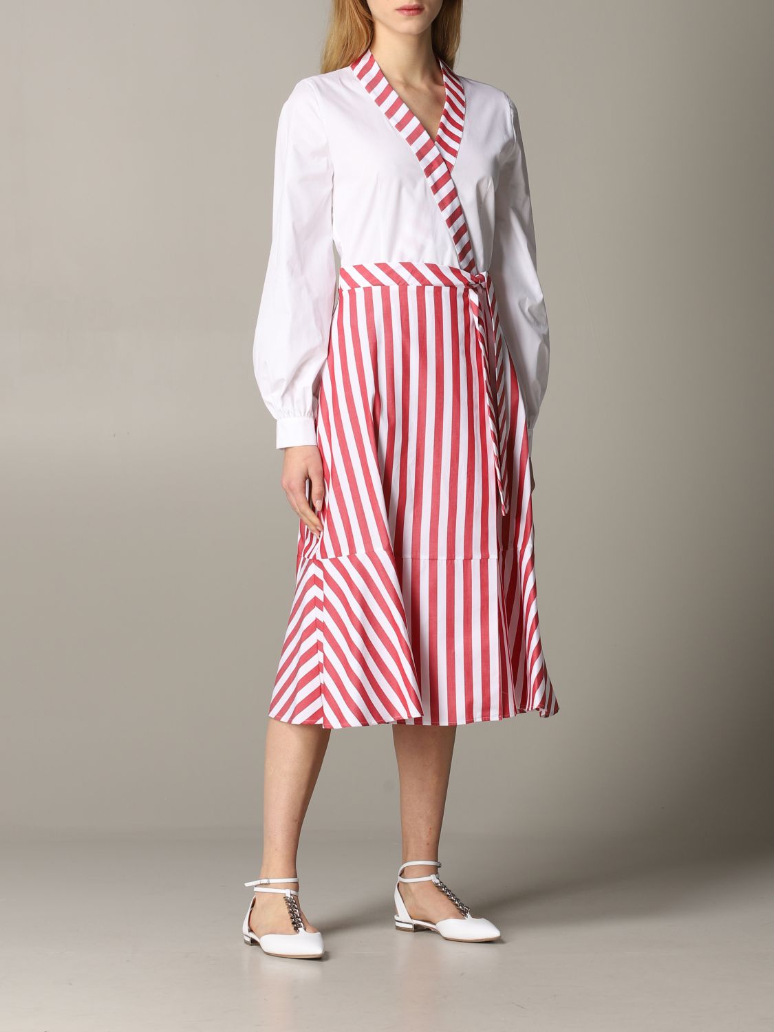 striped skirt dress