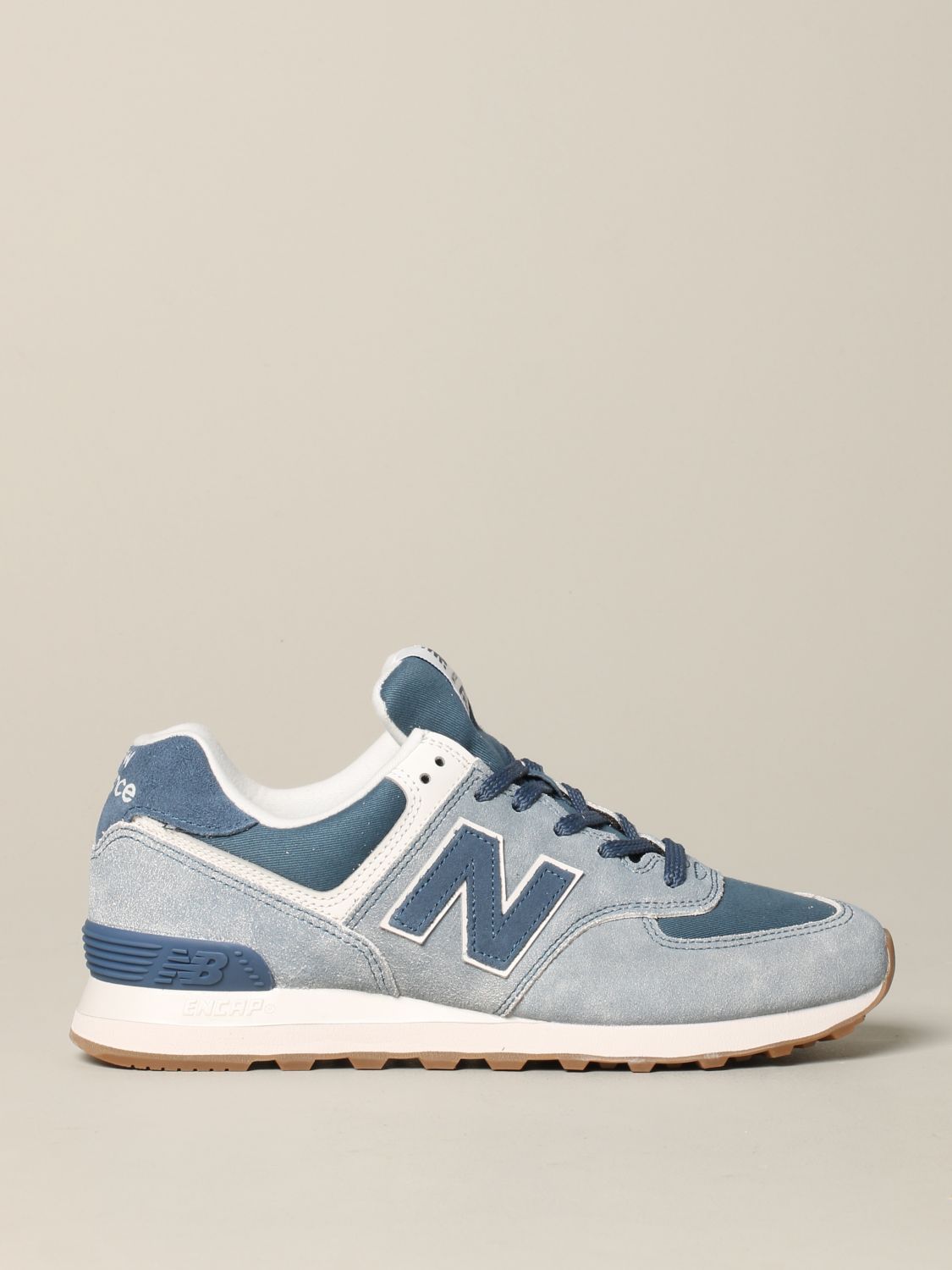 New Balance Outlet: sneakers for man - Blue | New Balance sneakers ML574 online at GIGLIO.COM