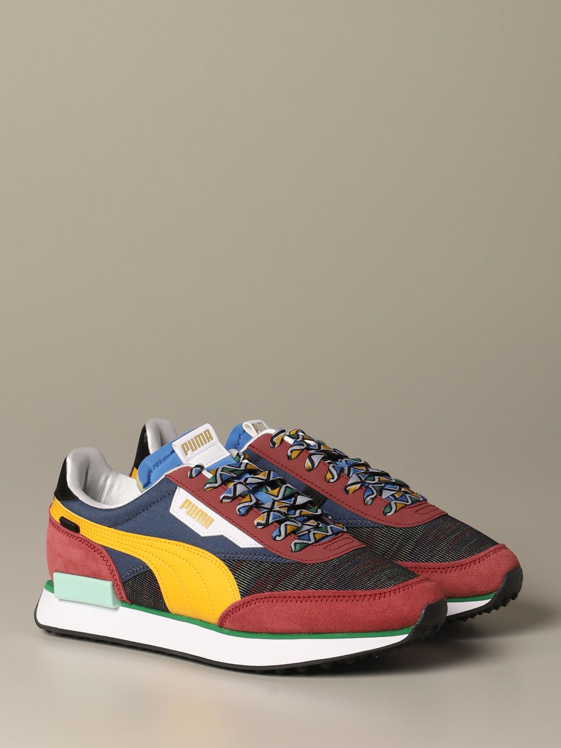 Puma Outlet: Sneakers Future rider mix in suede e tela | Sneakers Puma Uomo  Vino | Sneakers Puma 373184 GIGLIO.COM