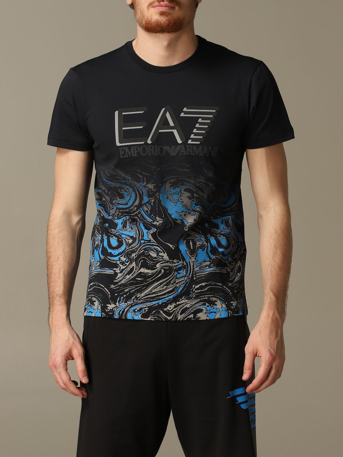 ea7 blue t shirt
