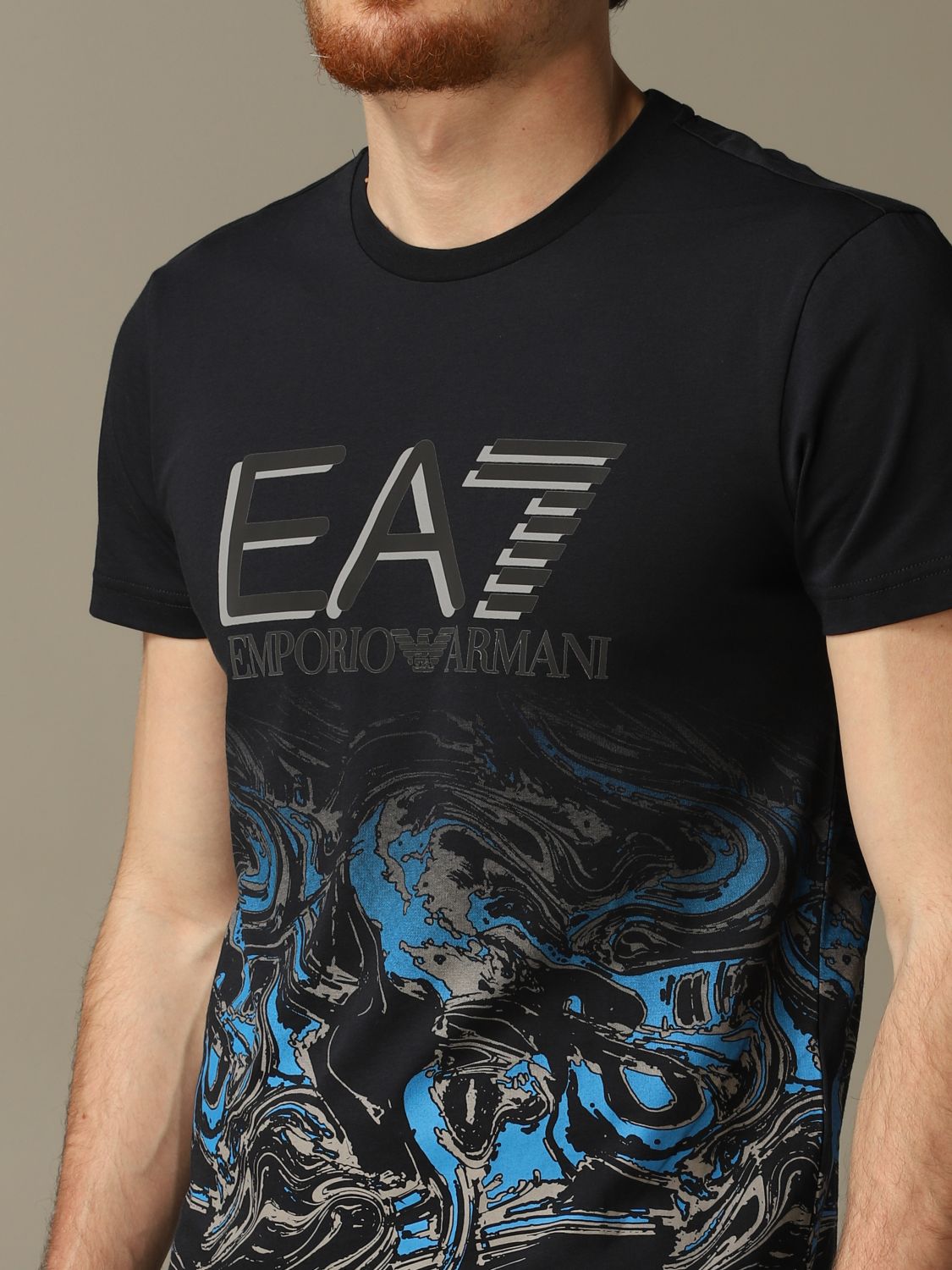 ea7 t shirt blue