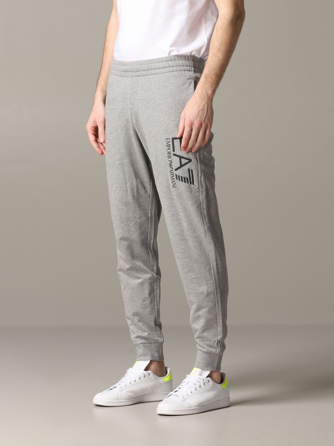 ea7 grey joggers mens