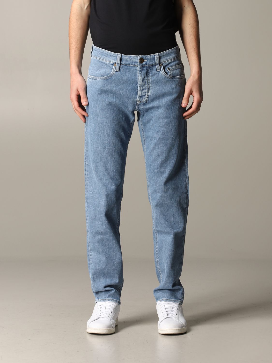 SIVIGLIA: Sevilla slim fit jeans with | Jeans Men Stone Washed | Siviglia 23M2 S478 GIGLIO.COM