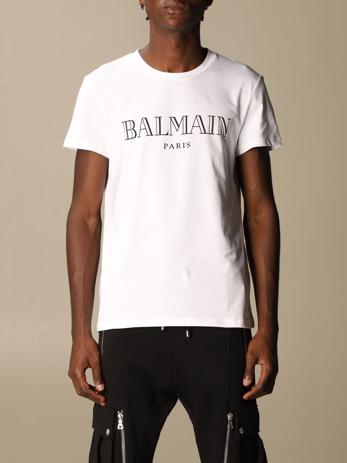 T-shirt Balmain: Balmain cotton t-shirt with logo white 1