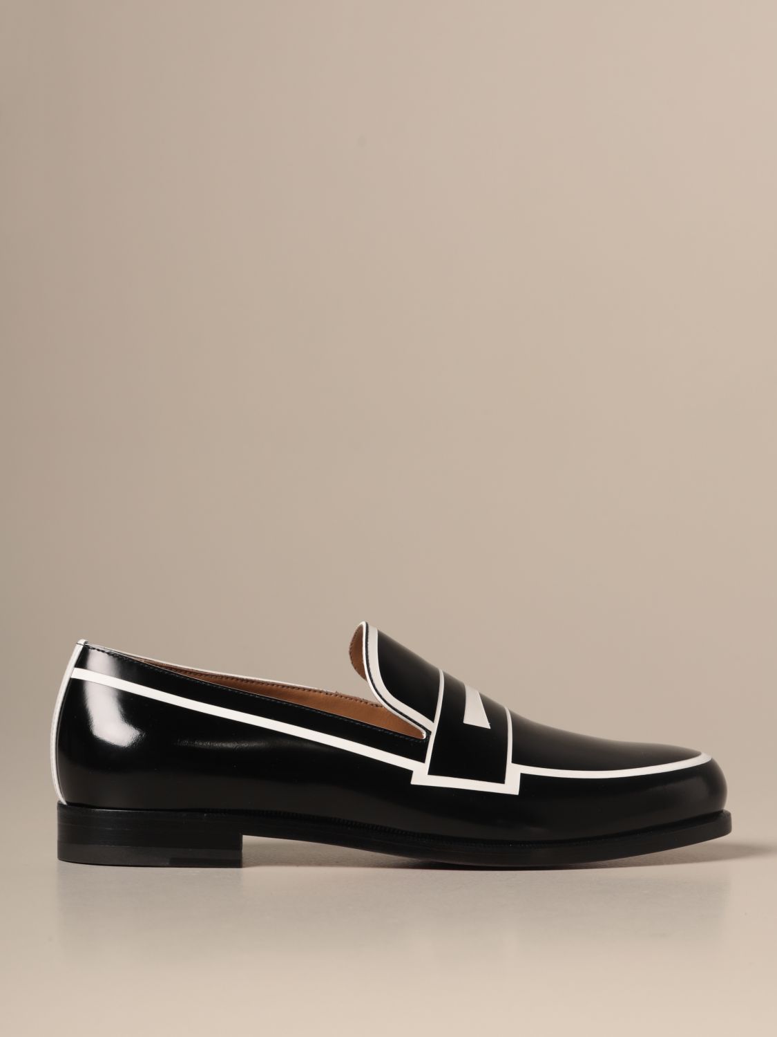 black louboutin loafers