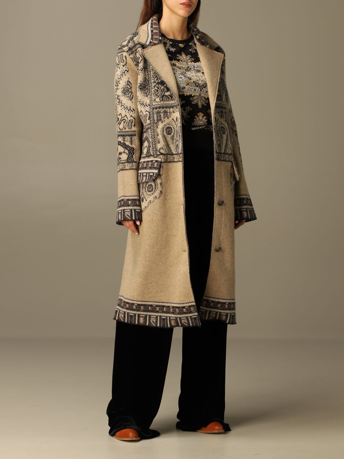 etro wool coat