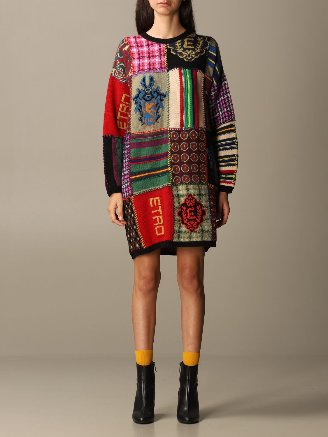 Kleid Damen Etro Kleid Etro Damen Bunt Kleid Etro 9181 Giglio De