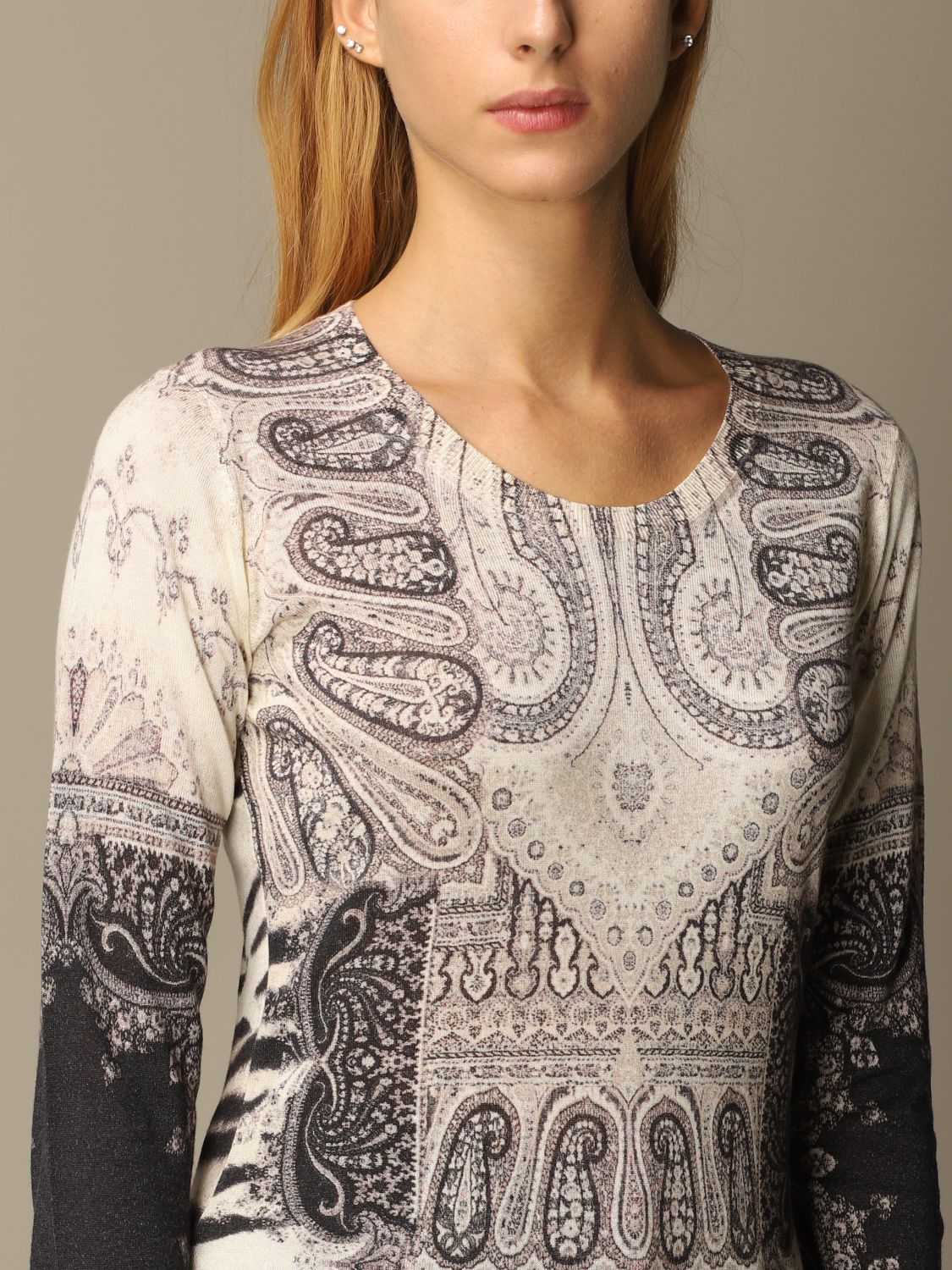 Etro Outlet jumper for women White Etro jumper 19367 9175 online