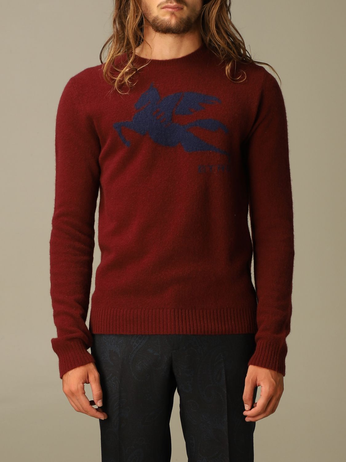 burgundy wool sweater