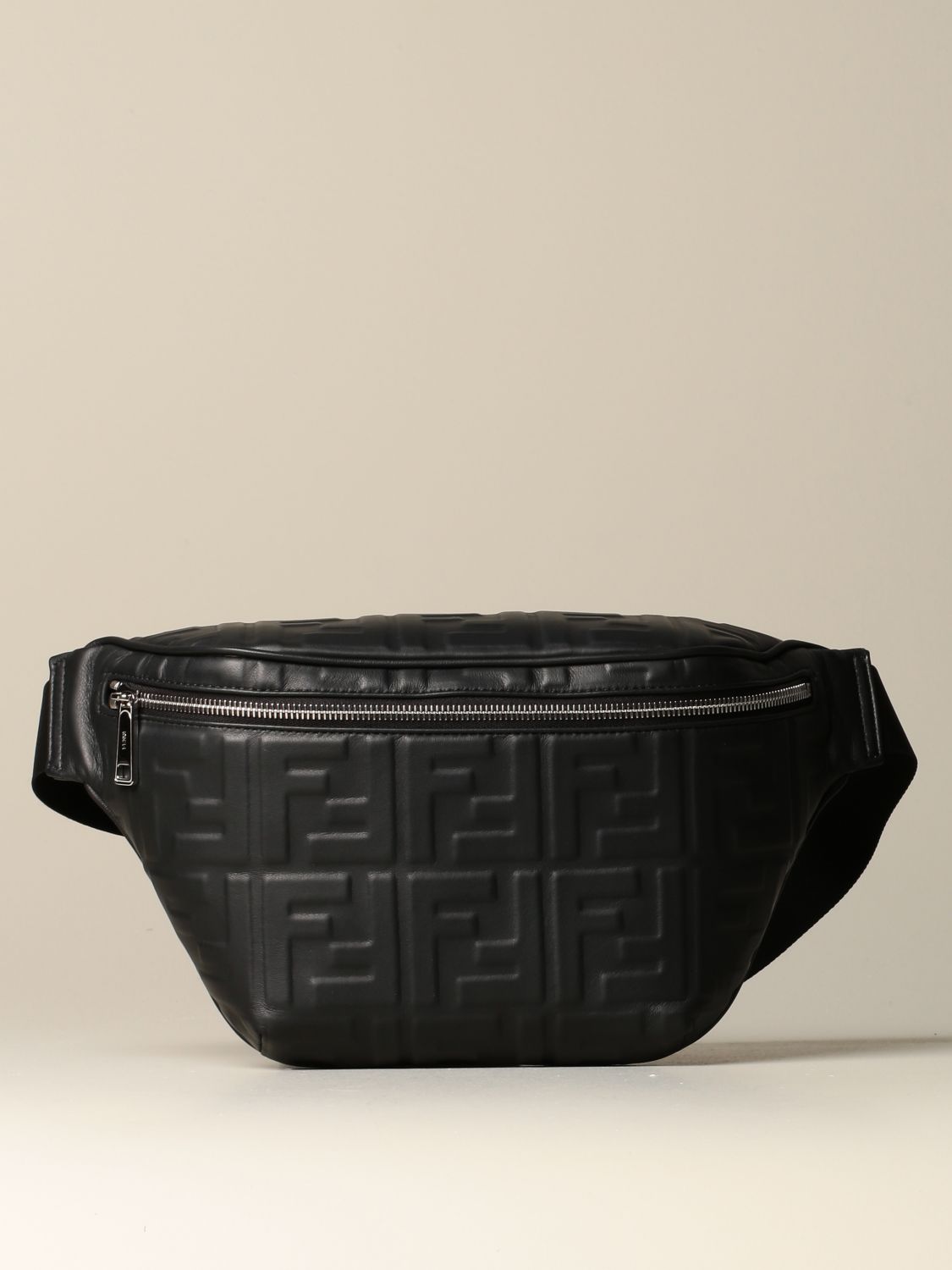 Legitimationsoplysninger Følge efter effektivitet FENDI: nappa leather belt bag with embossed FF monogram - Black | Fendi  belt bag 7VA434 A72V online on GIGLIO.COM