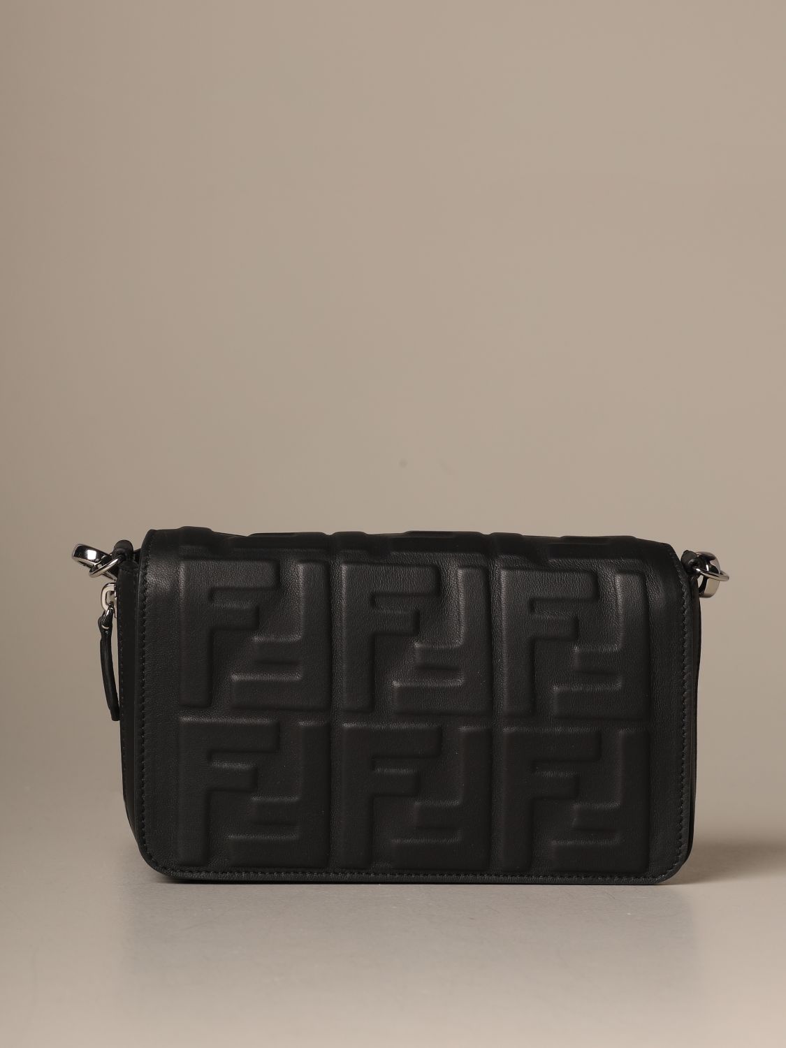 FENDI: mini flap bag in nappa leather 
