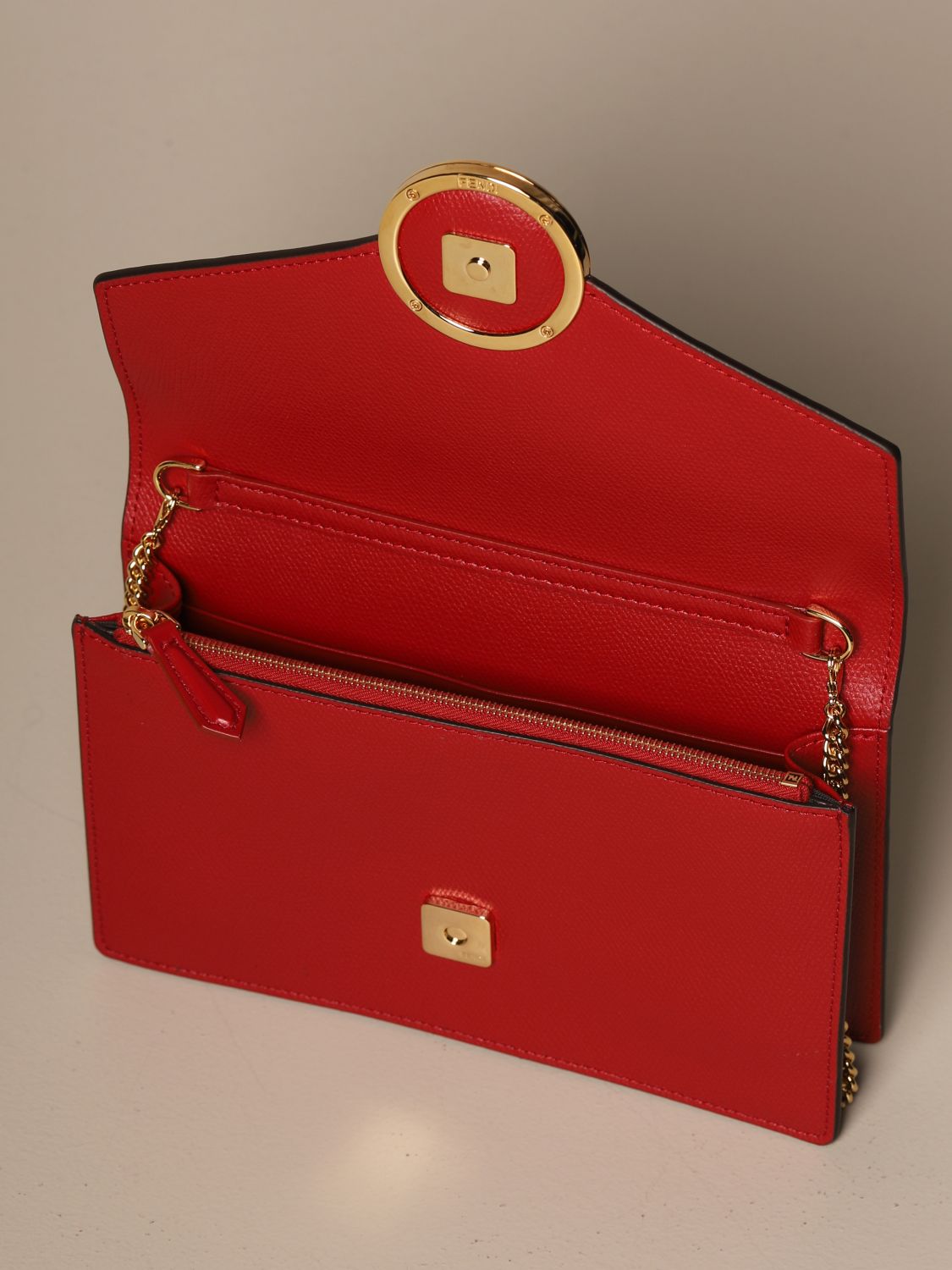 fendi red shoulder bag