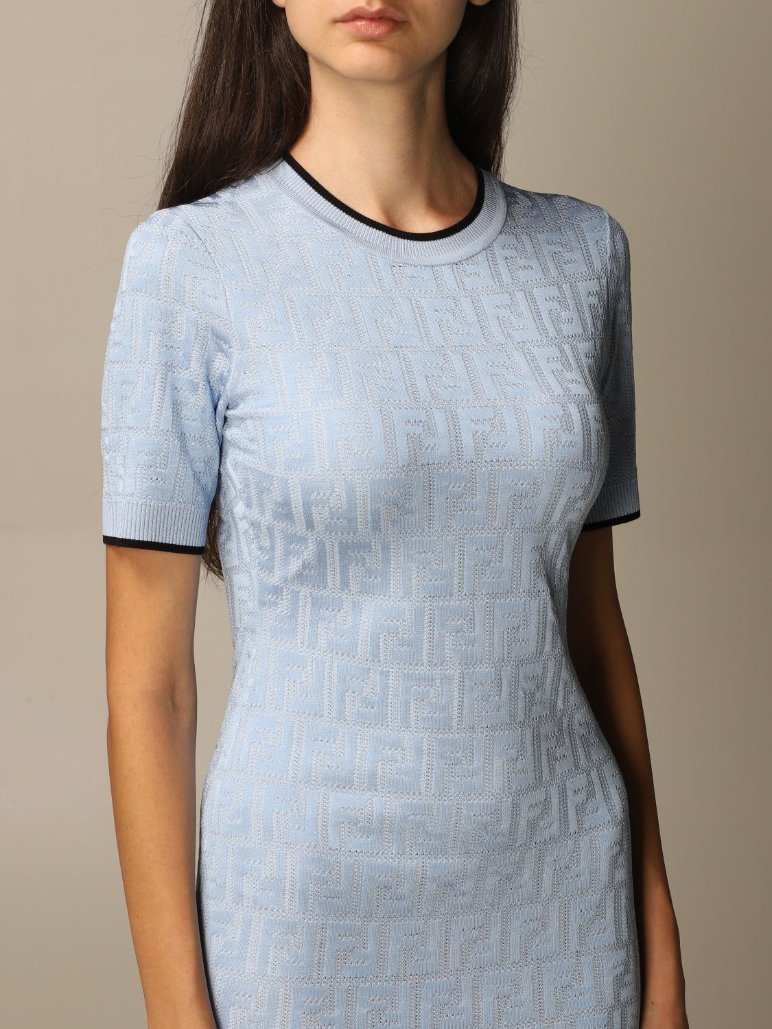 light blue fendi dress