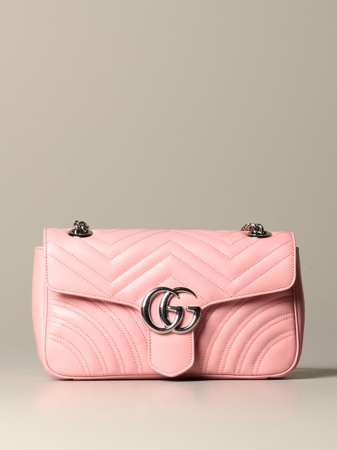 GG Marmont Medium Leather Wallet in Pink - Gucci