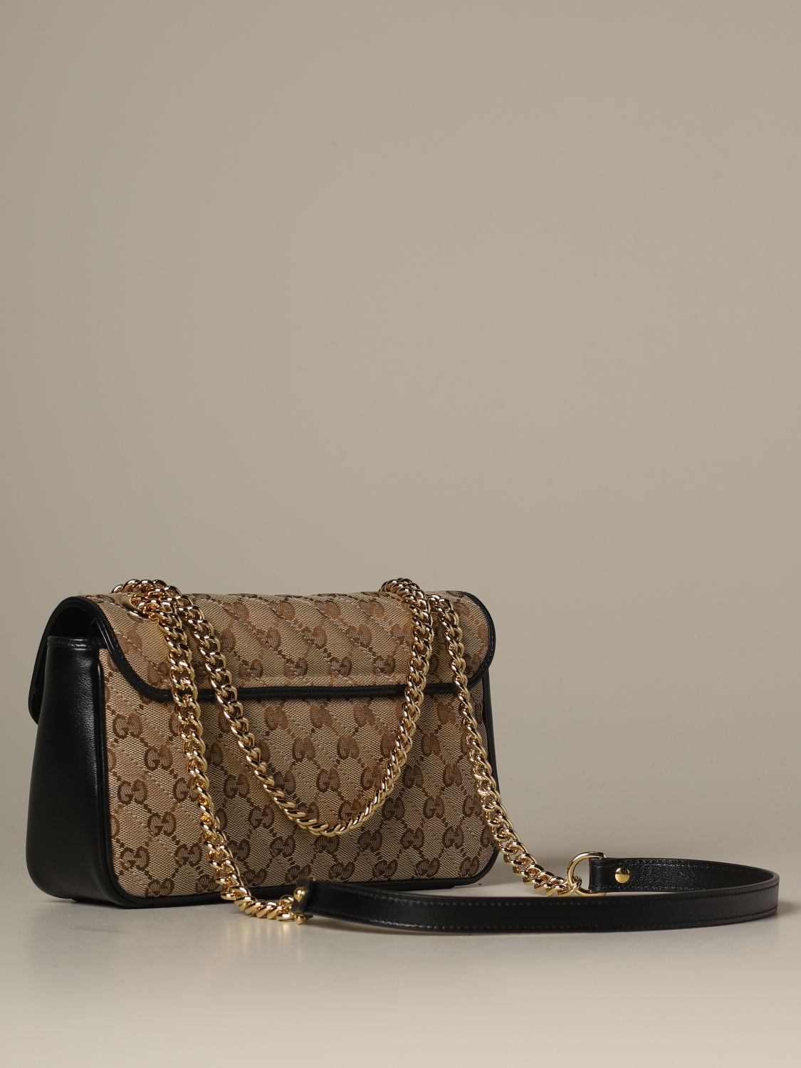 gucci gg black shoulder bag