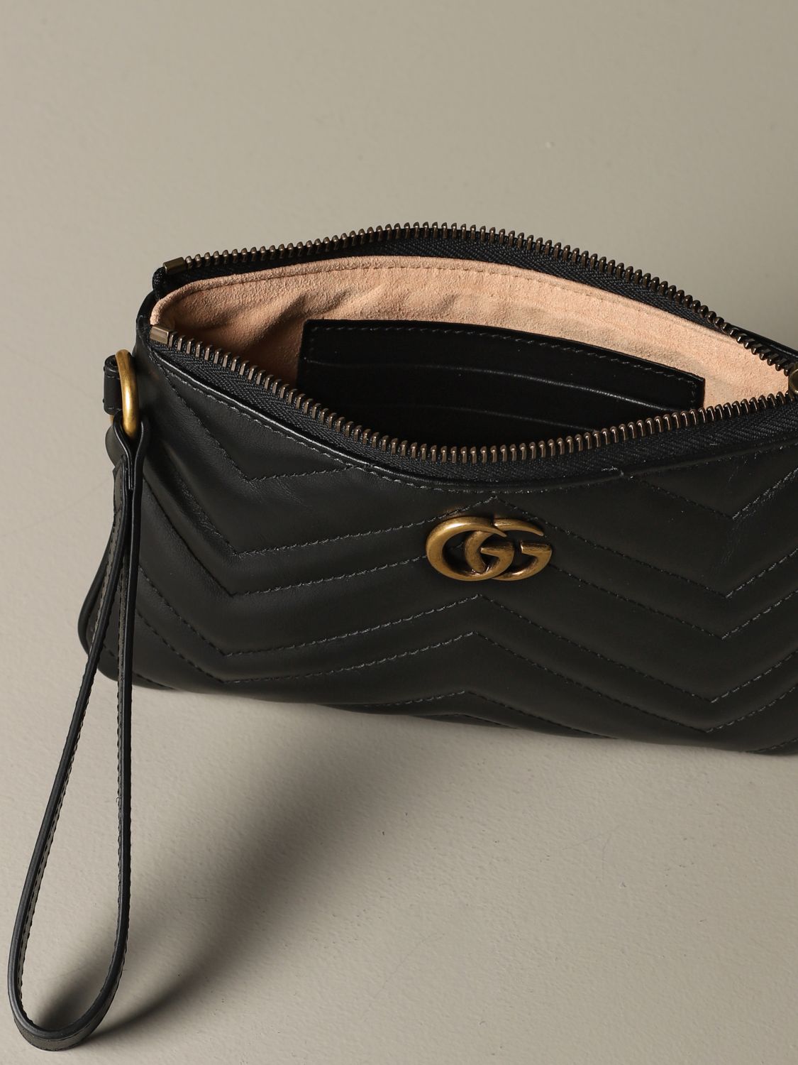 Marmont mini Gucci Pochette in quilted leather