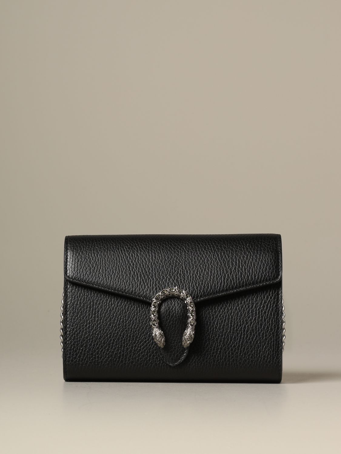 GUCCI Dionysus Mini Leather Chain Shoulder Bag Off White 401231