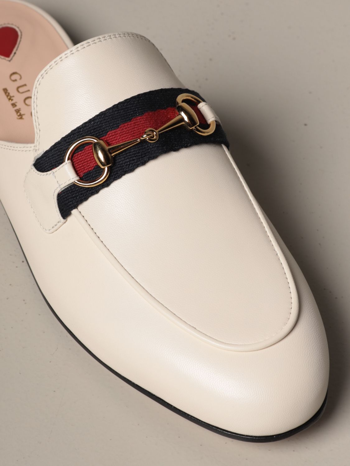 gucci princetown loafers white