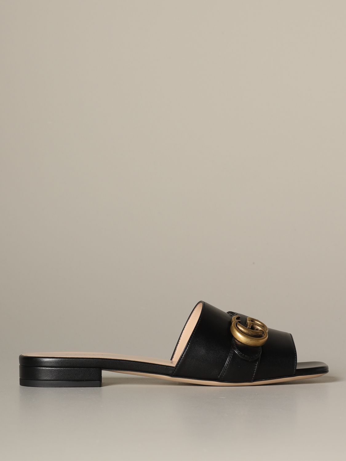 gucci women's marmont leather thong sandals