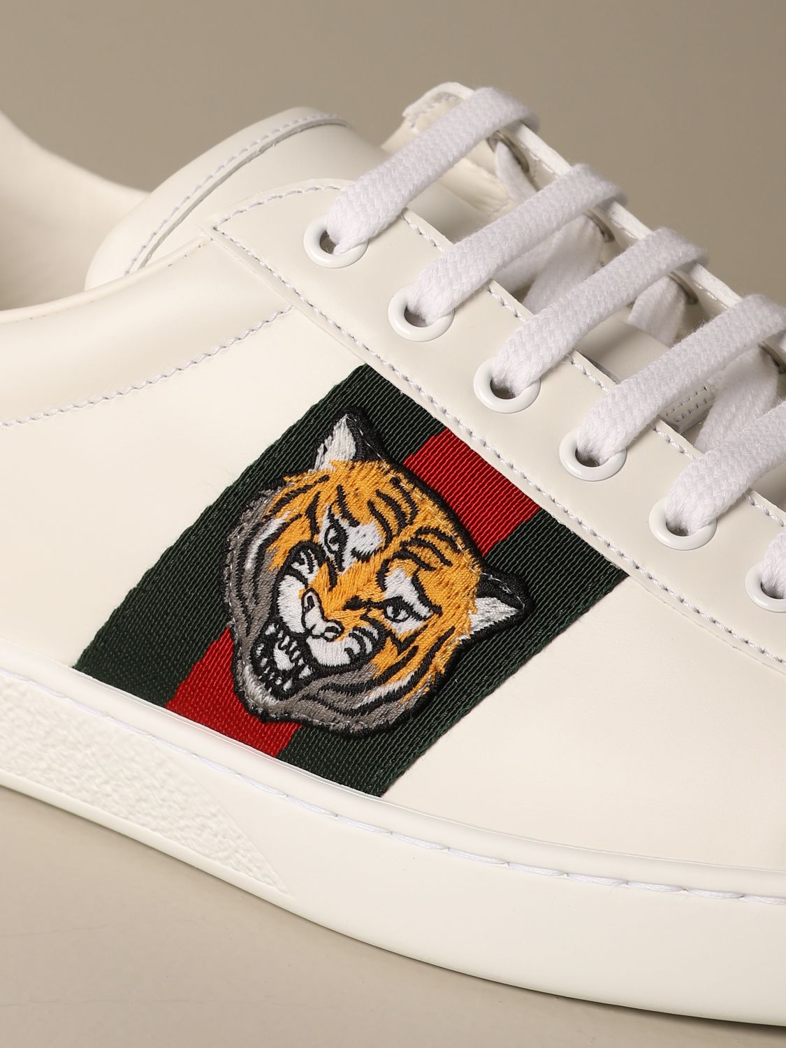 white tiger ace sneakers