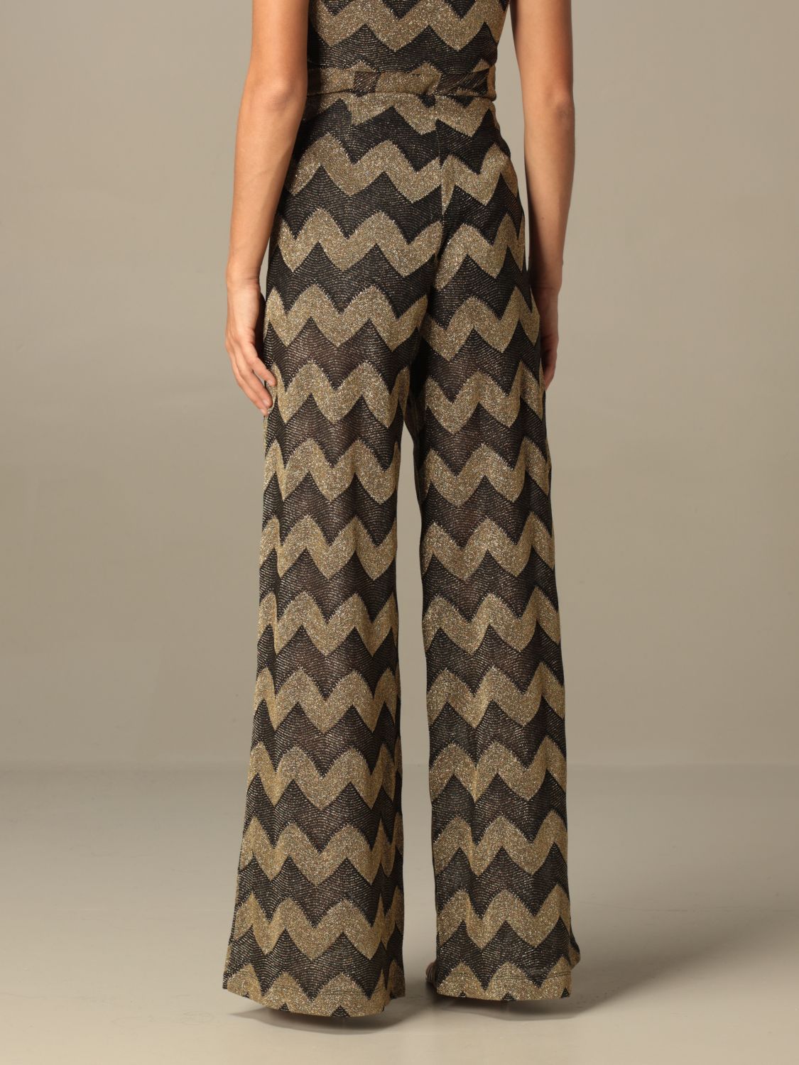 M MISSONI: pants for woman - Black | M pants 2DI00197 online on GIGLIO.COM