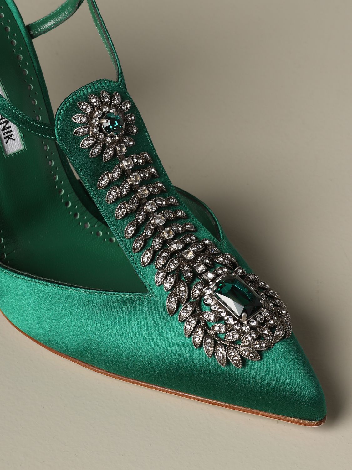 emerald manolo blahnik